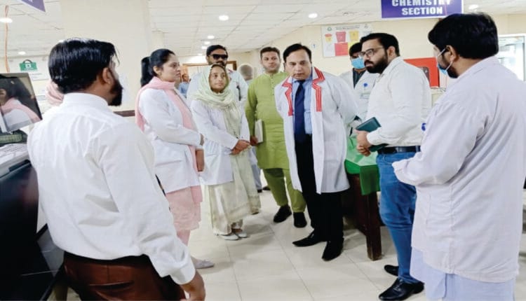 Medical Superintendent of Sahiwal Teaching Hospital Dr. Yaadullah