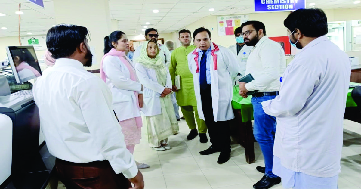 Medical Superintendent of Sahiwal Teaching Hospital Dr. Yaadullah