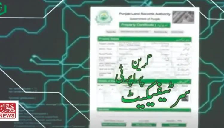 green property certificate